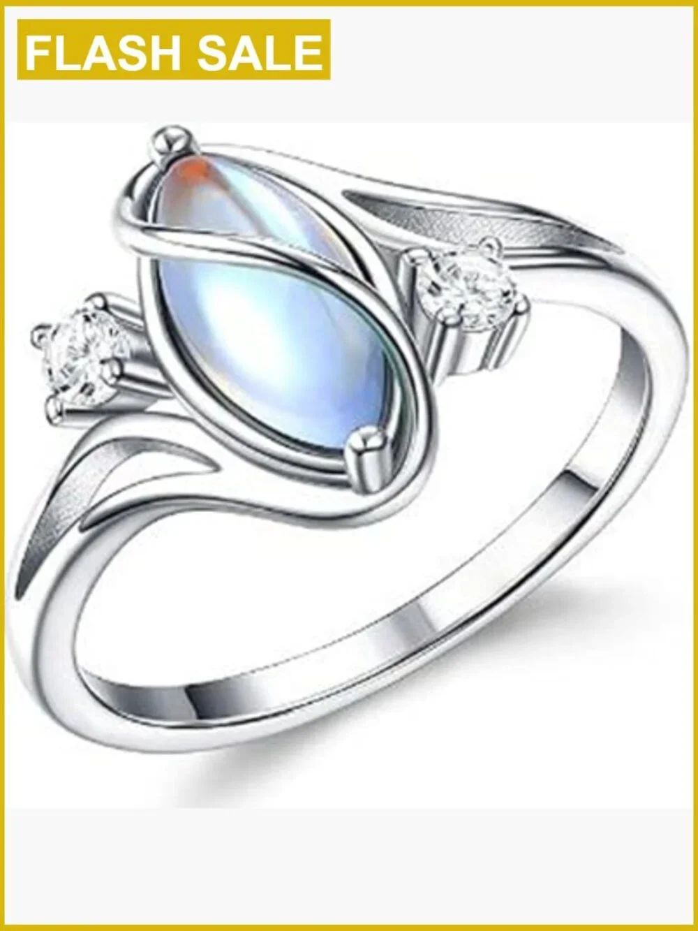 Oval Mood Color Changing Engagement Promise Ring Size 8